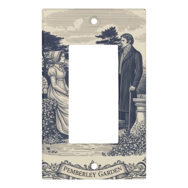 Pride and Prejudice Scene Light Switch Cover (Front)