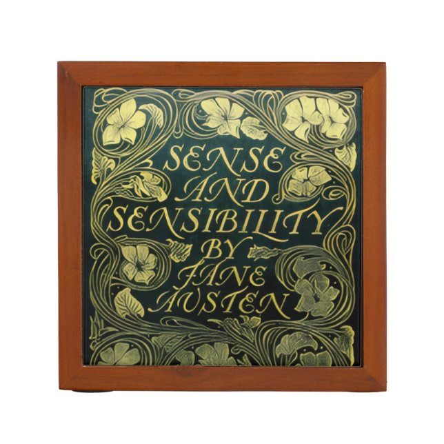 Pride and Prejudice & Sense and Sensibility Desk Organizer (Front)