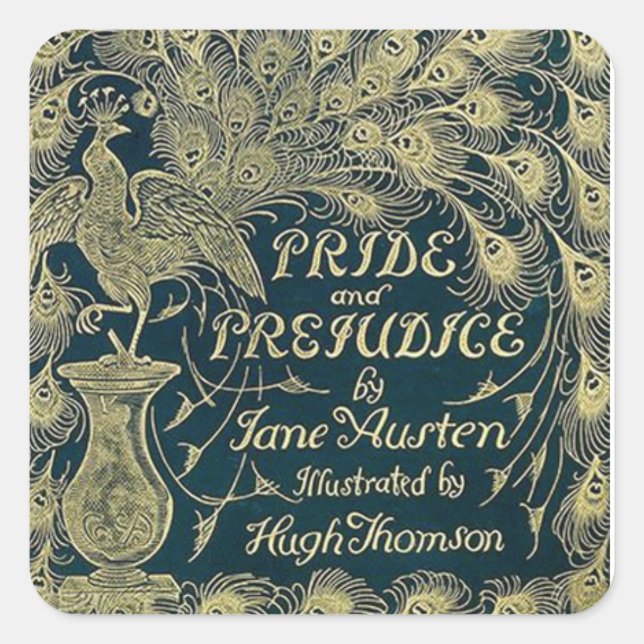 Pride and Prejudice  Square Sticker (Front)