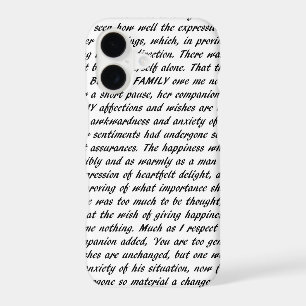 Pride and Prejudice Text iPhone 17 Case