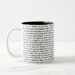 Pride And Prejudice Text Two-tone Coffee Mug at Zazzle