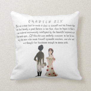 Pride and Prejudice Throw Pillow