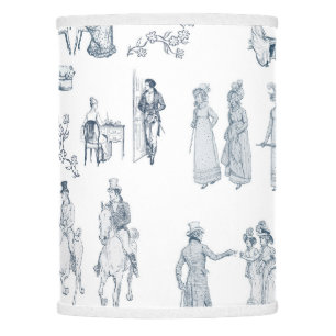 Pride and Prejudice Toile de Jouy Lamp Shade