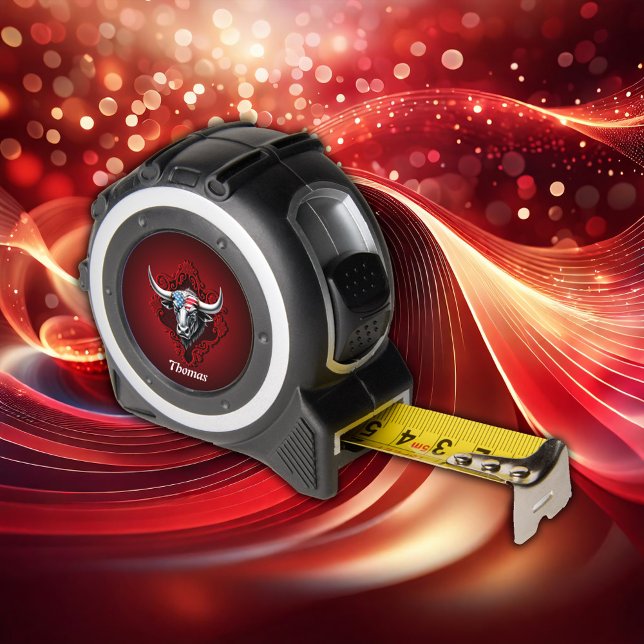 Pride and strength, an American bull  Tape Measure (Creator Uploaded)