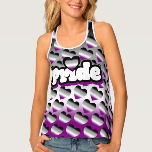 Pride Asexual AllOver Print Racerback Tank Top