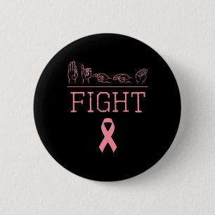 Pride Asl Fight Breast Cancer Awareness Ribbon Gif Button