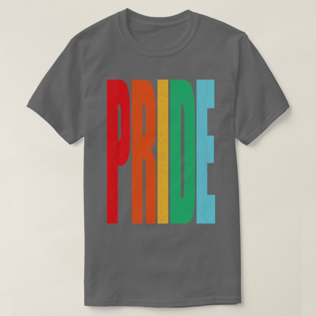 PRIDE Bold and Colorful T-Shirt (Design Front)