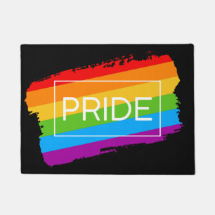 Pride Brushstroke Rainbow Doormat
