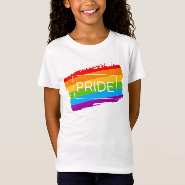 Pride Brushstroke Rainbow T-Shirt (Front)
