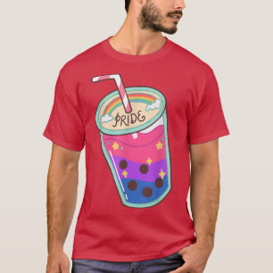 Pride Bubble Tea Boba Tea LGBT Ally Gay Lesbian St T-Shirt
