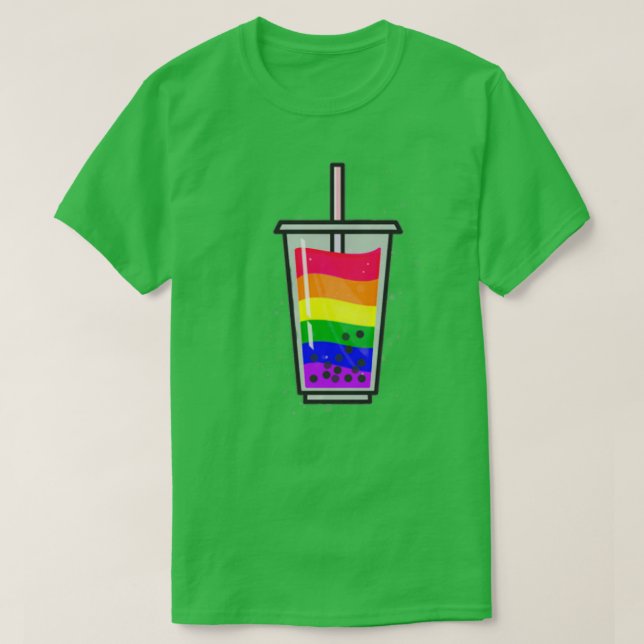 Pride Bubble Tea T-Shirt (Design Front)