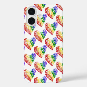 Pride Butterfly Heart– LGBTQ+ Flag Colors iPhone 16 Case
