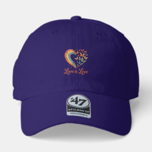 Pride Butterfly Heart Love Is Love Shirt Design_1 47 Brand Hat