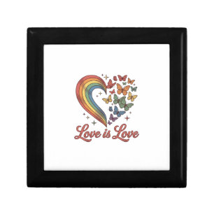 Pride Butterfly Heart Love Is Love Shirt Design_1 Gift Box