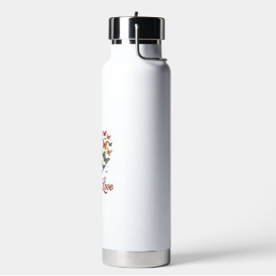 Pride Butterfly Heart Love Is Love Shirt Design_1 Water Bottle