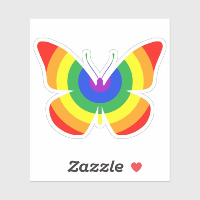 Pride Butterfly Sticker (Sheet)