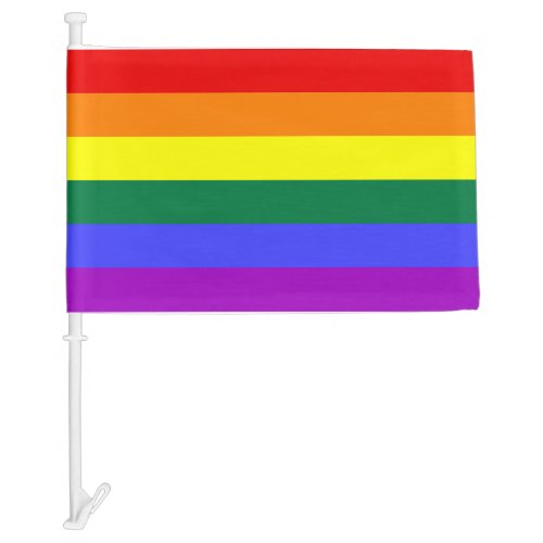 Pride car flag