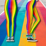 Pride Celebration Leggings<br><div class="desc">Show your support for diversity in style with these leggings showing the rainbow colors and the customizable word "Pride". The rainbow flag was created as a symbol of the gay community by artist Gilbert Baker in 1978. The different colors are often associated with "diversity" in the gay community but actually...</div>