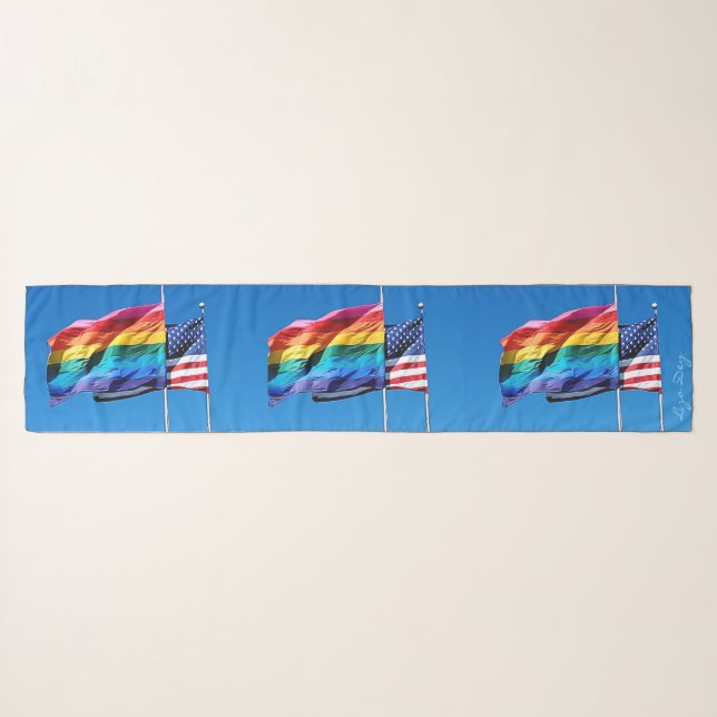 'Pride' Chiffon Scarf (Front (Horizontal))