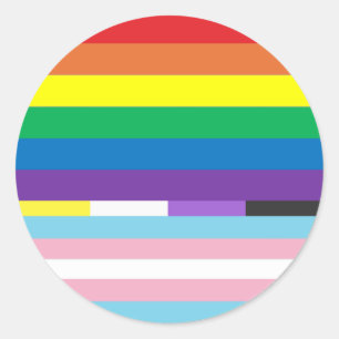 Pride Circle Classic Round Sticker