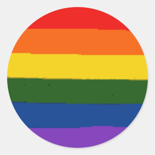 pride classic round sticker (Front)