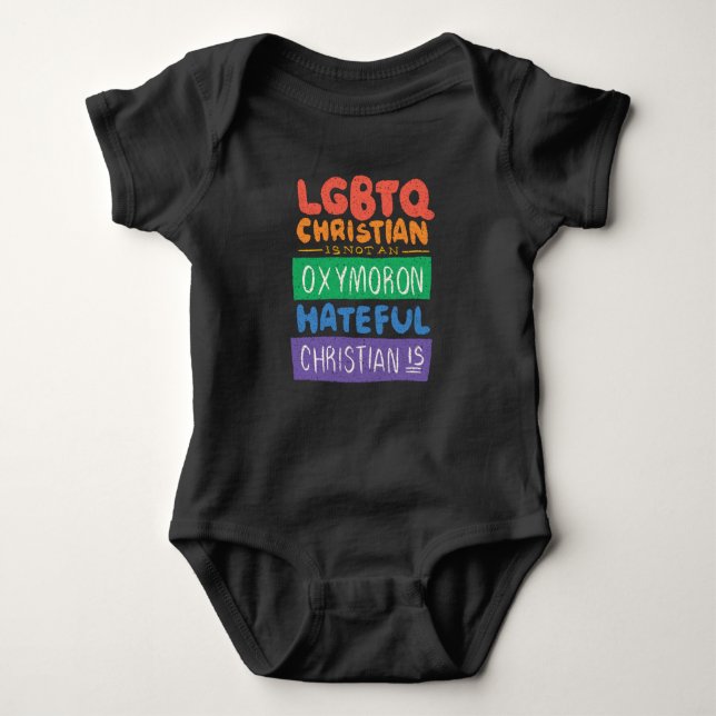 Pride Colorful Baby Bodysuit (Front)