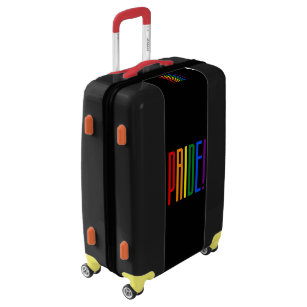 Pride Colorful LGBT Rainbow Flag Colors Typography Luggage