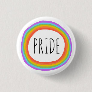 PRIDE Colorful Rainbow Circle Button