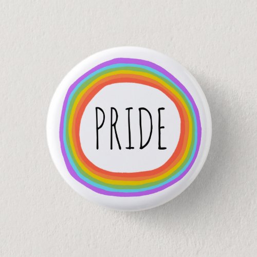 PRIDE Colorful Rainbow Circle Button