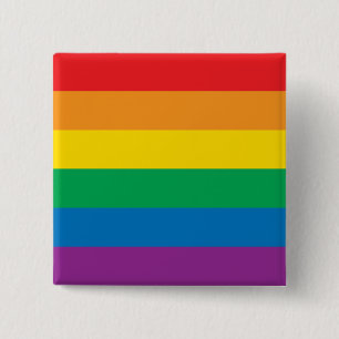 Pride Colorful Rainbow Design Button