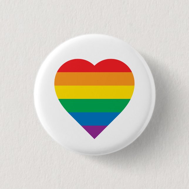 Pride | Colorful Rainbow Design Button (Front)
