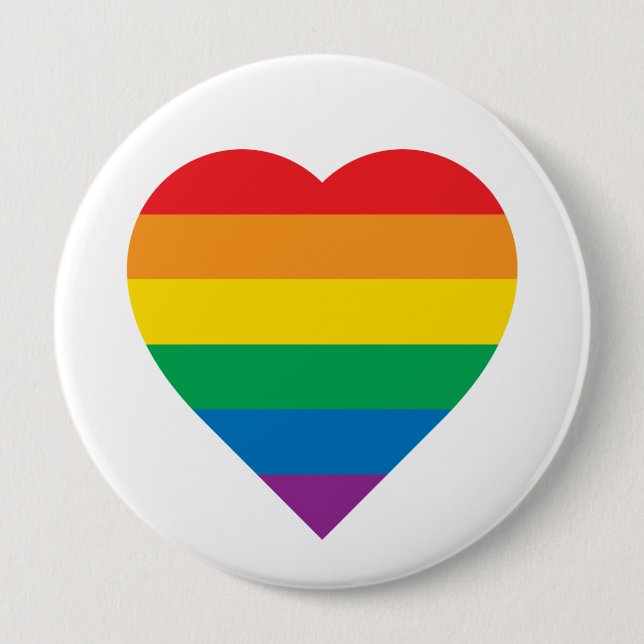 Pride | Colorful Rainbow Design Button (Front)