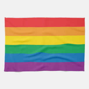 Pride Colorful Rainbow Design Kitchen Towel