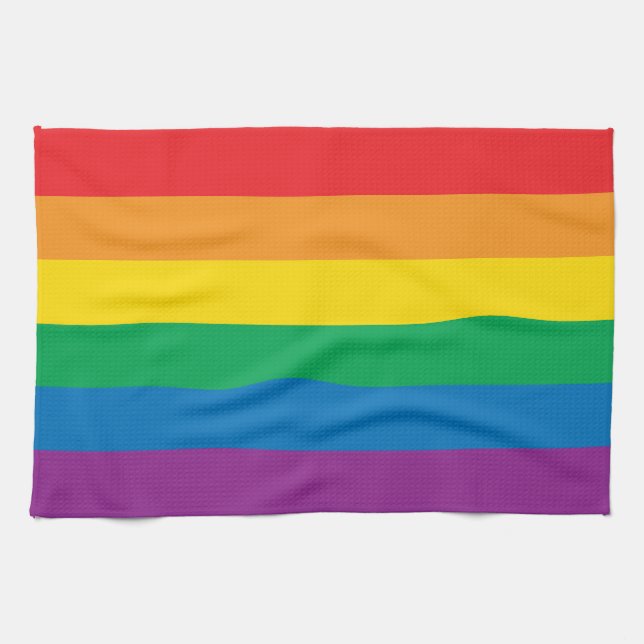 Pride | Colorful Rainbow Design Kitchen Towel (Horizontal)