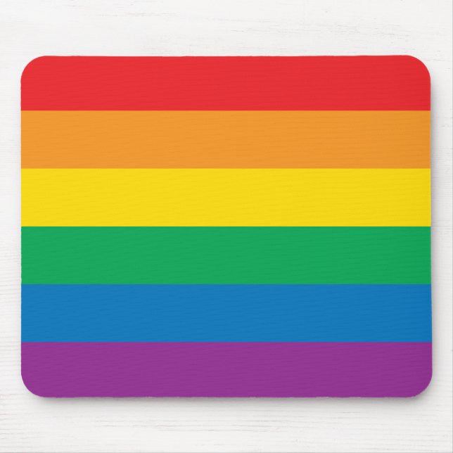 Pride | Colorful Rainbow Design Mouse Pad (Front)