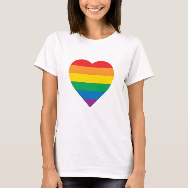 Pride | Colorful Rainbow Design T-Shirt (Front)