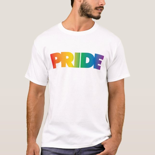 Pride | Colorful Rainbow Design T-Shirt (Front)