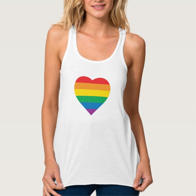 Pride | Colorful Rainbow Design Tank Top (Front)