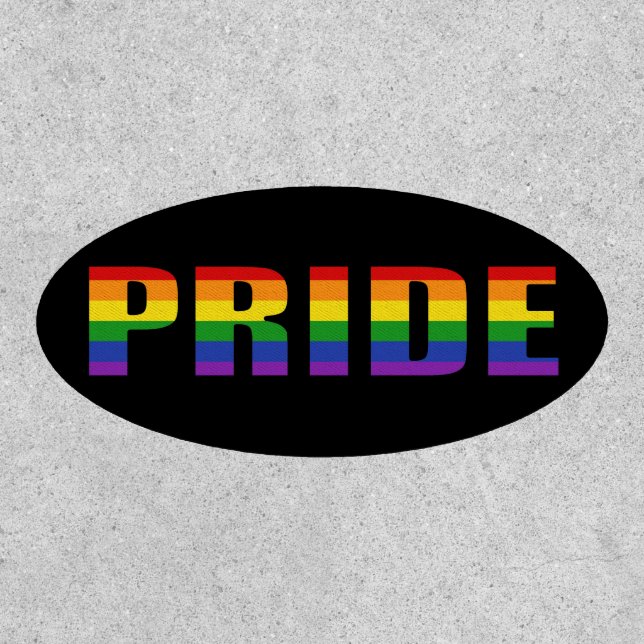 Pride | Colorful Rainbow Stripes Patch (Front)