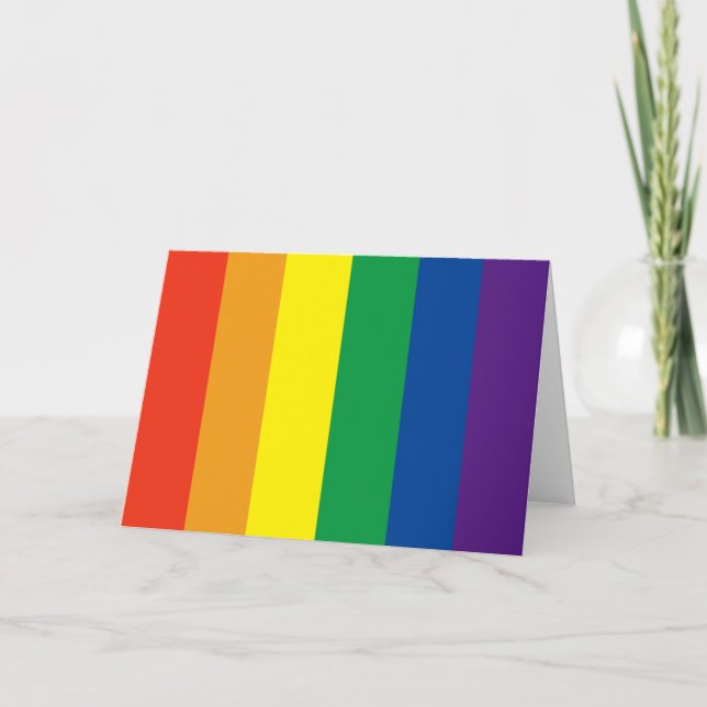 Pride colors rainbow card (Front)