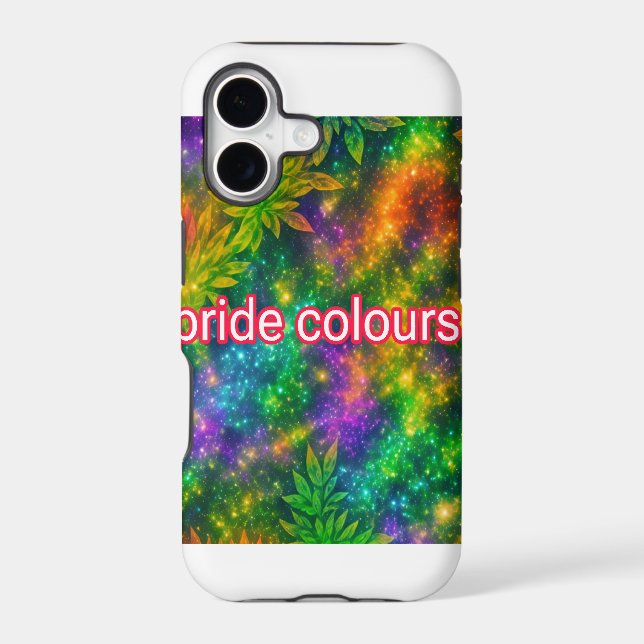 Pride colour  iphone case (Back)
