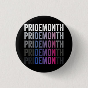 Pride Demon Bisexual Bi Pride Month LGBTQ Gay Lesb Button