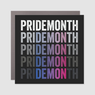 Pride Demon Bisexual Bi Pride Month LGBTQ Gay Lesb Car Magnet