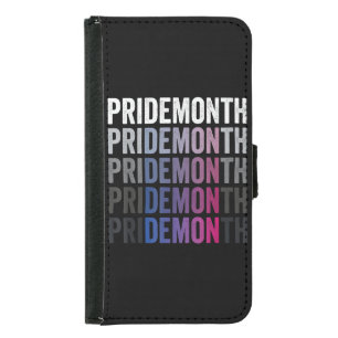 Pride Demon Bisexual Bi Pride Month LGBTQ Gay Lesb Samsung Galaxy S5 Wallet Case