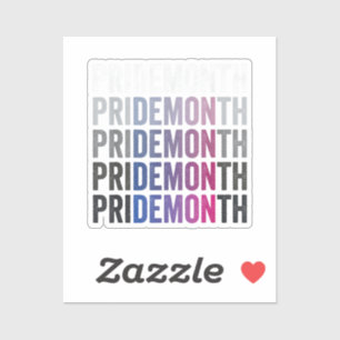 Pride Demon Bisexual Bi Pride Month LGBTQ Gay Lesb Sticker