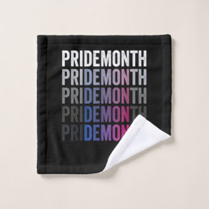 Pride Demon Bisexual Bi Pride Month LGBTQ Gay Lesb Wash Cloth