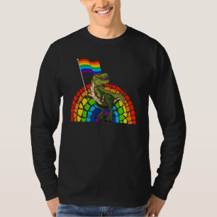 Pride Dinosaur LGBT Gay Lesbian Transgender Trans T-Shirt