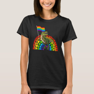 Pride Dinosaur LGBT Gay Lesbian Transgender Trans  T-Shirt