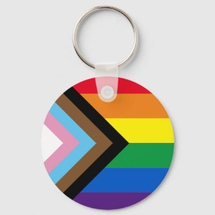 Pride diversity Inclusive rainbow Lgbtq gay flag Keychain