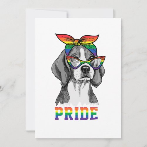 Pride Dog Lesbian Gay Bisexual Transgender Gift Invitation